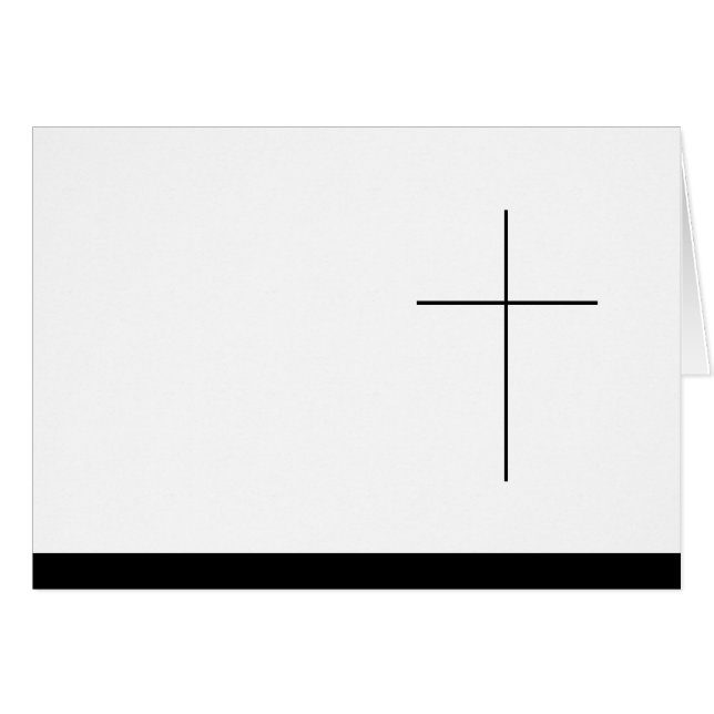 Trauerkarte (Front Horizontal)