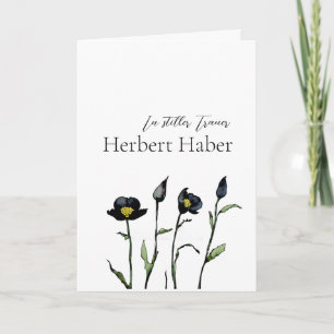 Trauerkarte floral card