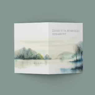 Trauerkarte "Zuhause" Announcement