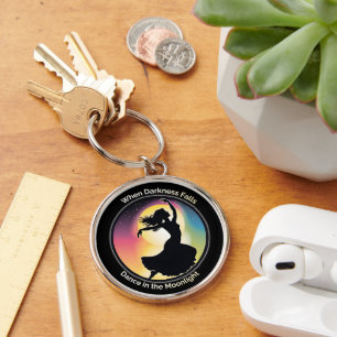Traum bei Mondschein, positive Lebenseinstellung Key Ring