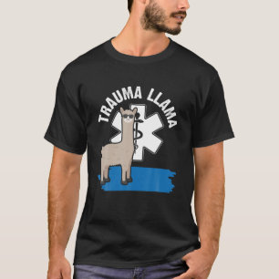 Trauma Llama Ambulance EMS EMT Paramedic Nurse Med T-Shirt