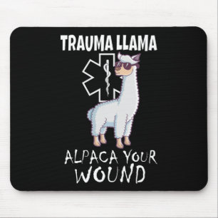 Trauma Llama Emt Design Medic Ems Alpaca Your Woun Mouse Mat