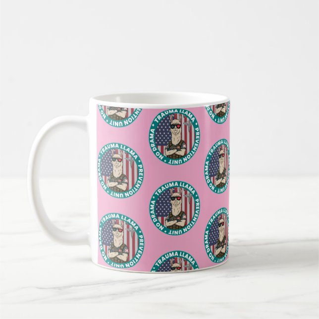 Trauma Llama Prevention Unit Coffee mug (Left)