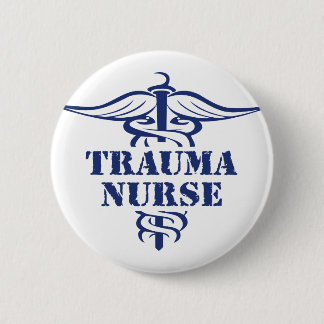 trauma nurse 6 cm round badge