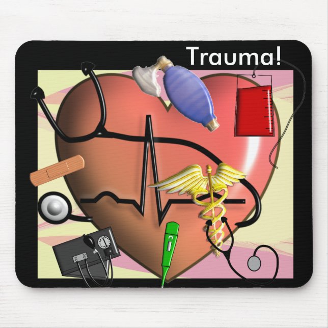 Trauma Nurse Art Gifts Mouse Mat (Front)
