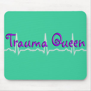 Trauma Nurse "Trauma Queen' T-Shirts and Gifts Mouse Mat