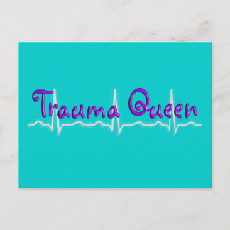Trauma Nurse "Trauma Queen' T-Shirts and Gifts Postcard