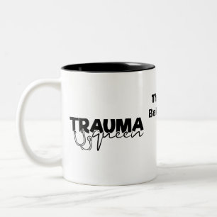 Trauma Queen  Two-Tone Coffee Mug