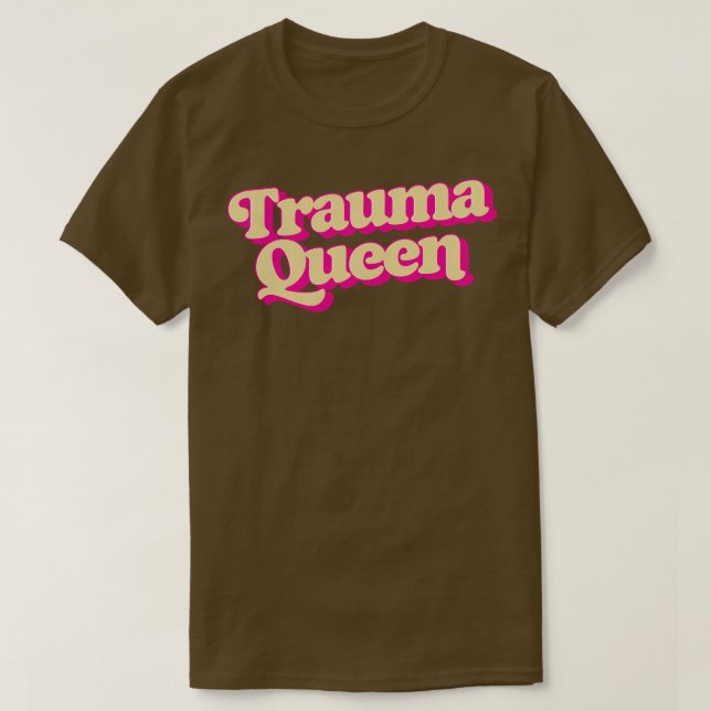 Trauma Retro Typography T-Shirt (Design Front)