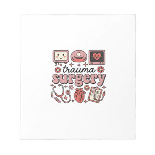 Trauma Surgery Vintage Medical Vector Shirt Design Notepad