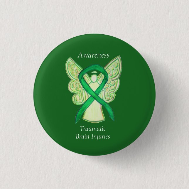 Traumatic Brain Injuries (TBI) Angel Awareness Pin (Front)