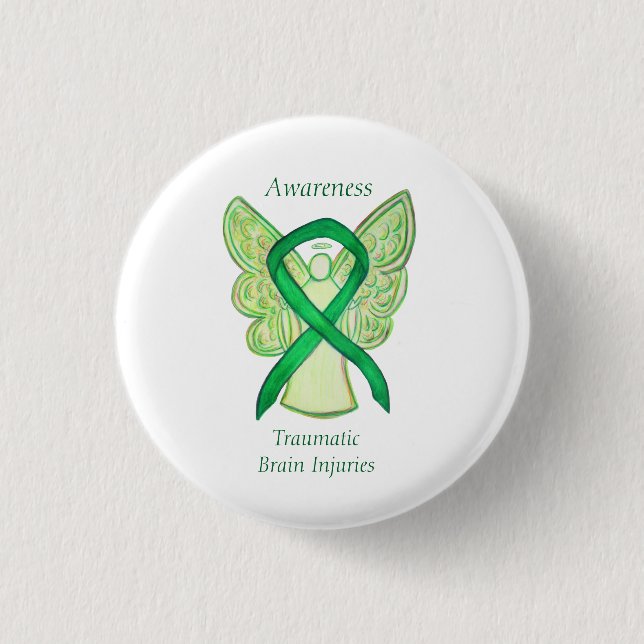 Traumatic Brain Injuries (TBI) Angel Awareness Pin (Front)