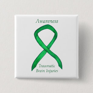 Traumatic Brain Injuries- TBI Awareness Ribbon Pin