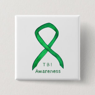 Traumatic Brain Injuries- TBI Awareness Ribbon Pin