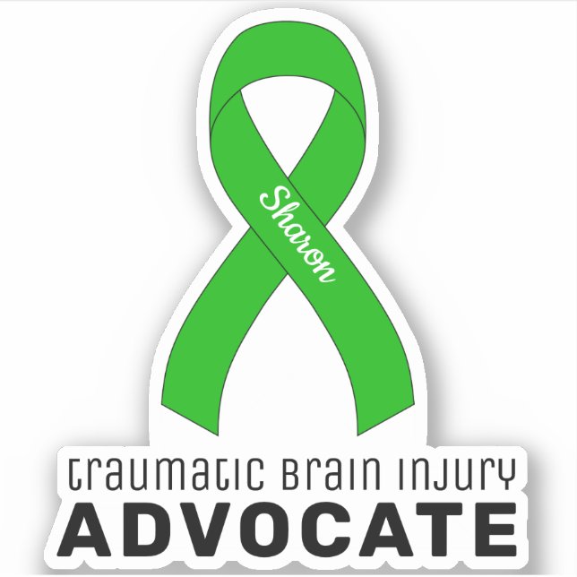 Traumatic Brain Injury Advocate Vinyl Sticker (Front)
