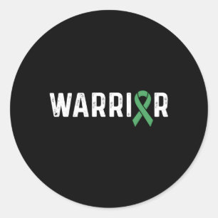 Traumatic Brain Injury Awareness Green Ribbon Tbi  Classic Round Sticker