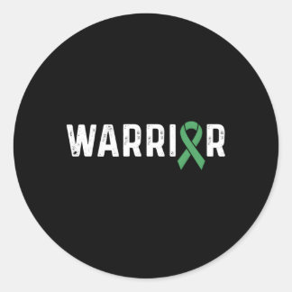 Traumatic Brain Injury Awareness Green Ribbon Tbi  Classic Round Sticker