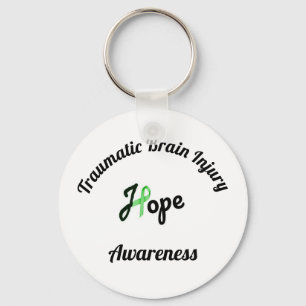 Traumatic Brain Injury Awareness Key Chain