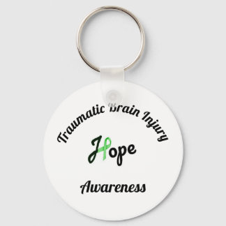 Traumatic Brain Injury Awareness Key Chain
