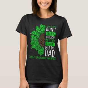 Traumatic Brain Injury Awareness Ribbon Dad T-Shirt