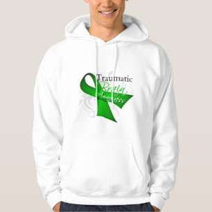 Traumatic Brain Injury Awareness Ribbon Hoodie