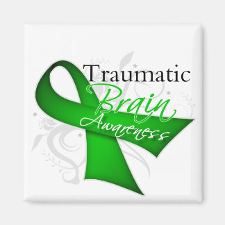 Traumatic Brain Injury Awareness Ribbon Magnet