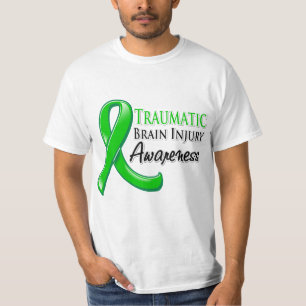 Traumatic Brain Injury Awareness Ribbon T-Shirt