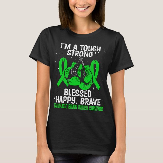 Traumatic Brain Injury Awareness TBI Survivor T-Shirt (Front)