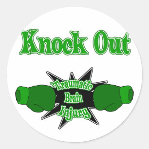 Traumatic Brain Injury Classic Round Sticker