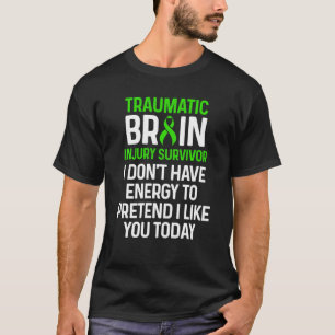Traumatic Brain Injury Survivor Energy Tbi Warrior T-Shirt