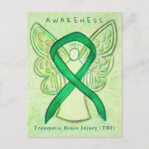 Traumatic Brain Injury TBI Awareness Ribbon Card