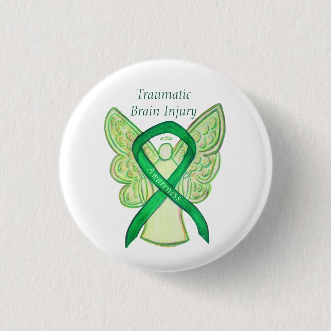 Traumatic Brain Injury (TBI) Awareness Ribbon Pin (Front)