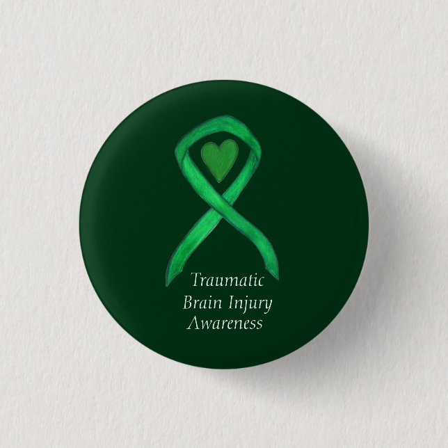Traumatic Brain Injury (TBI) Awareness Ribbon Pin (Front)
