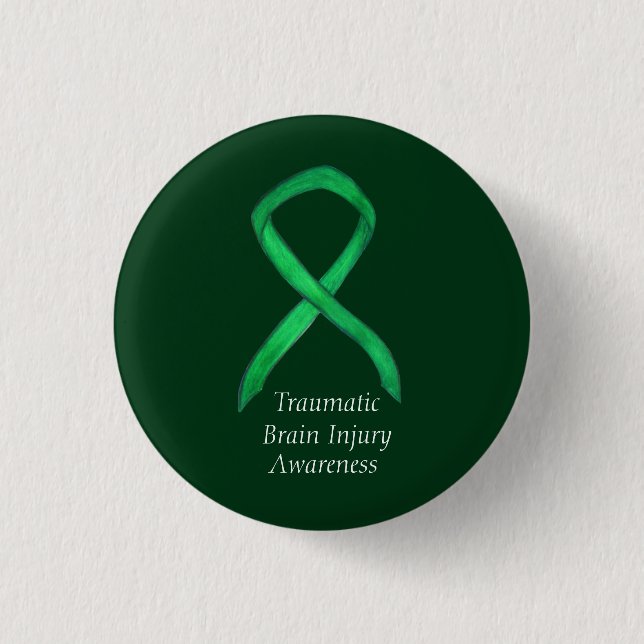 Traumatic Brain Injury (TBI) Awareness Ribbon Pin (Front)