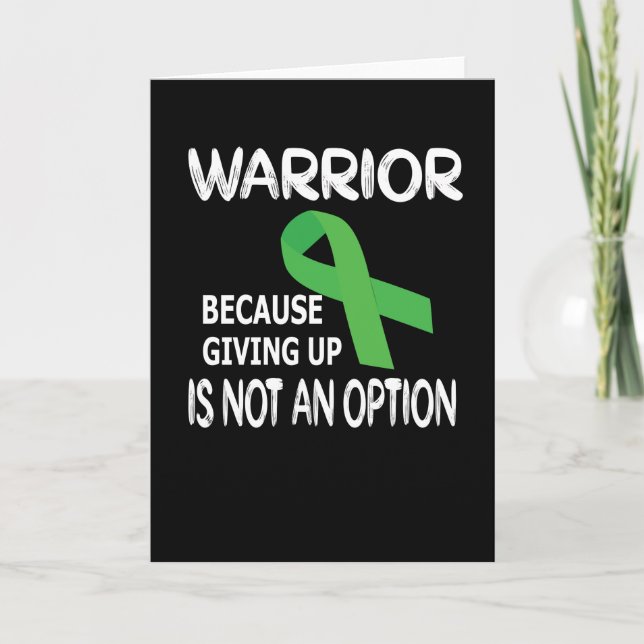 Traumatic Brain Injury Warrior TBI Awareness Gifts Card (Front)