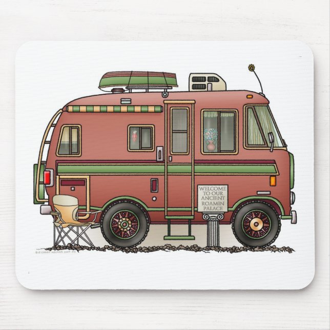 Travco Motor Home Camper RV Mouse Mat (Front)