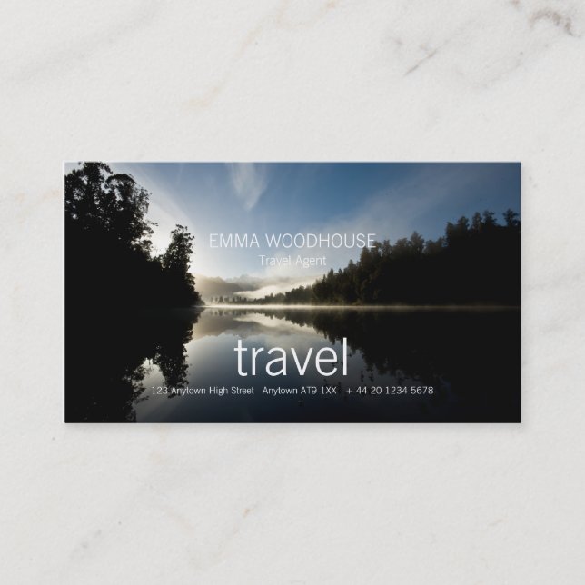 Travel 1 · Business Card Template (Front)