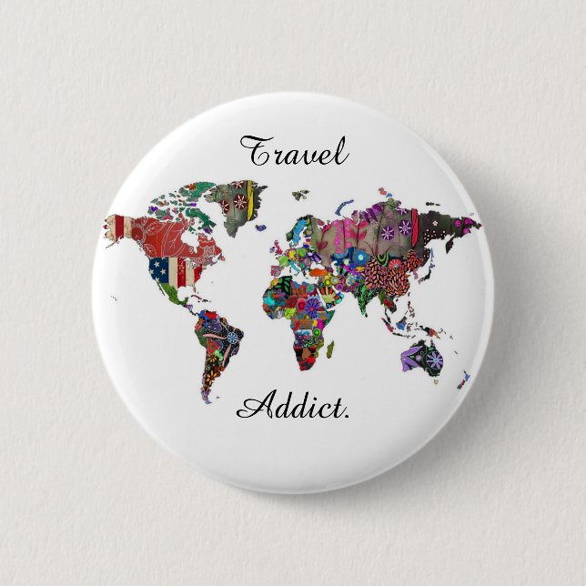 Travel Addict Badge (Front)