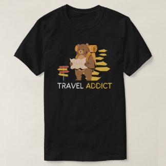 Travel Addict | Cute Bear Adventure Tee