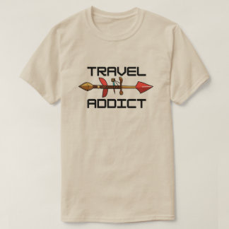 Travel addict t shirt