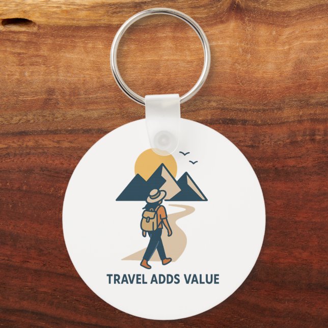 Travel adds value key ring (Back)