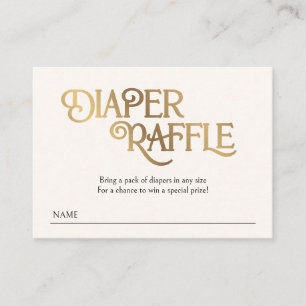 Travel Adventure Diaper Raffle Baby Shower Enclosure Card