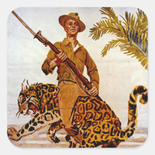 Travel? Adventure? Join the Marines! Square Sticker