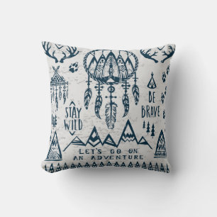 Travel adventure vintage set. cushion