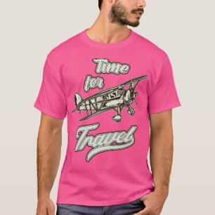 Travel Aeroplane Aviator Propeller Aircraft Pilot T-Shirt