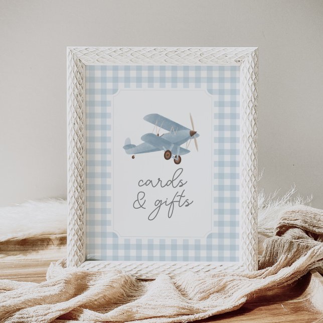 Travel Aeroplane Baby Shower Cards and Gifts Poster (Creator Uploaded)