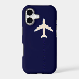 travel aeroplane with dotted line