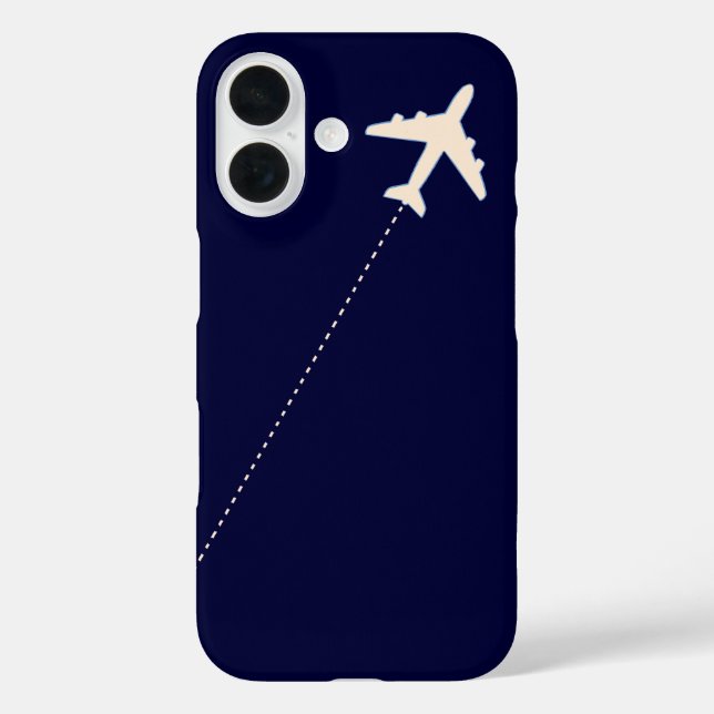 Travel aeroplane with dotted line Case-Mate iPhone case (Back)