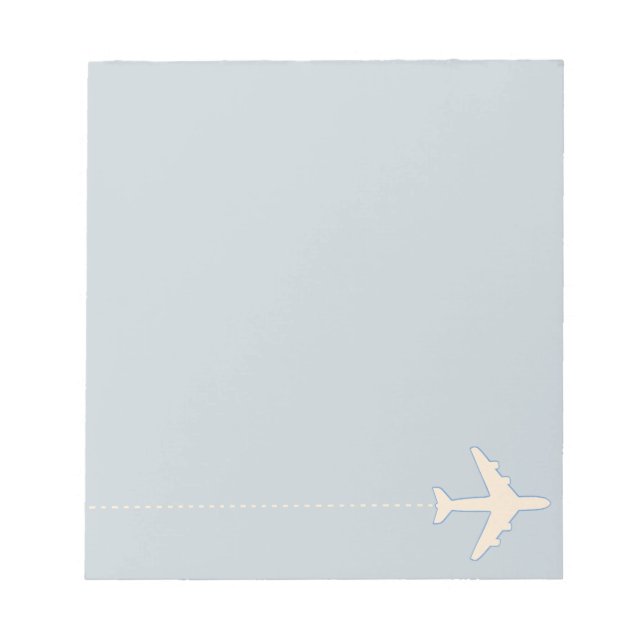 Travel aeroplane with dotted line notepad (Front)