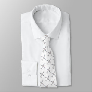 Travel Aeroplane word typography wanderlust gift Tie